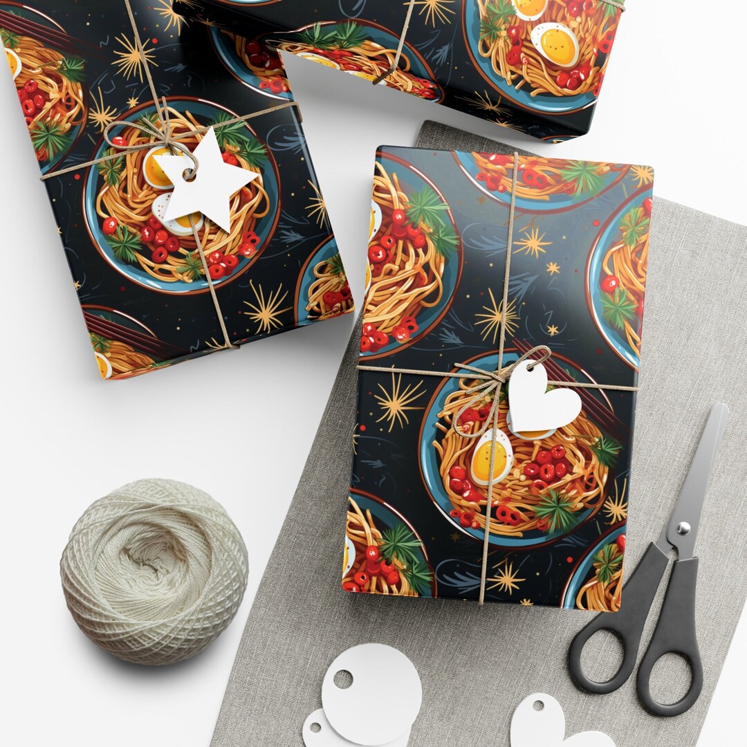 thumbnail image 2 of Cute Dinosaur Chicken Nugget Gift Wrap Funny Wrapping Paper Christmas... 2 of 14