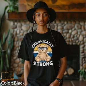 T Shirt schattig chronische ziekte Bella Canvas Unisex T-shirt chronisch sterke T-shirt operatie herstel cadeau medicatie chronische Warrior Tee