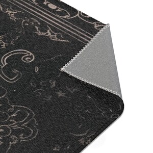 Rug Dark Academia Durable Polyester Chenille Rug Hemmed Edges Multiple Sizes Witchy Black Gothic Area Rug Home Decor image 8