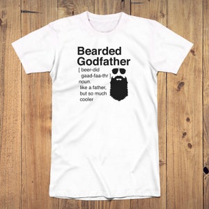 Bearded Godfather Like A Father But So Much Cooler Dictionary Definition Short-Sleeve Unisex T-Shirt, Godfather Gift, Godfather Shirt