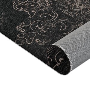 Rug Dark Academia Durable Polyester Chenille Rug Hemmed Edges Multiple Sizes Witchy Black Gothic Area Rug Home Decor image 10