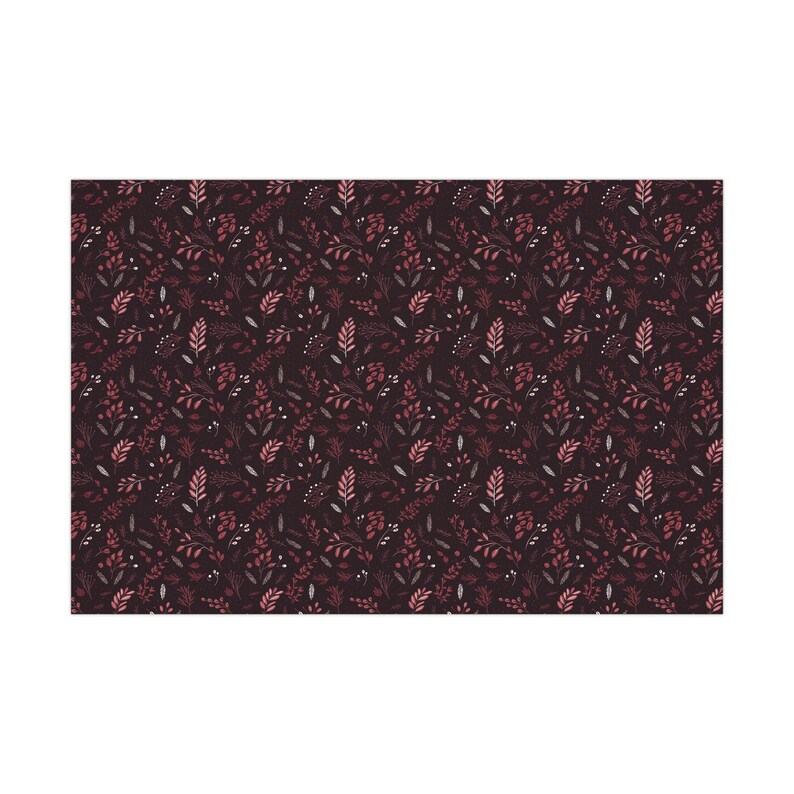 Wrapping Paper Dark Red Burgundy Minimalist Holiday Christmas Wrapping Paper Christmas Gift Wrap Dark Red Wrapping Paper Burgundy Gift Wrap image 2