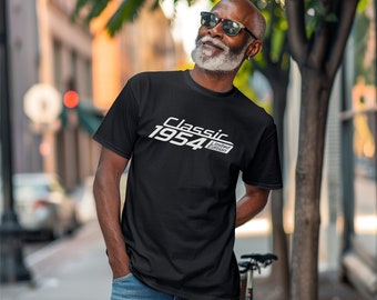 T Shirt 70th Birthday Auto Owner Tee Born In 1954 Limited Edition T-Shirt Classic 1954 Car Lover Unisex for Men Gift Vintage Retro Mechanic