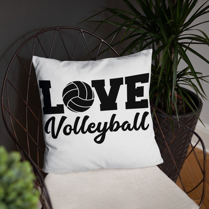 Love Volleyball Throw Pillow, Volleyball Pillow, Volleyball Gifts Etsy