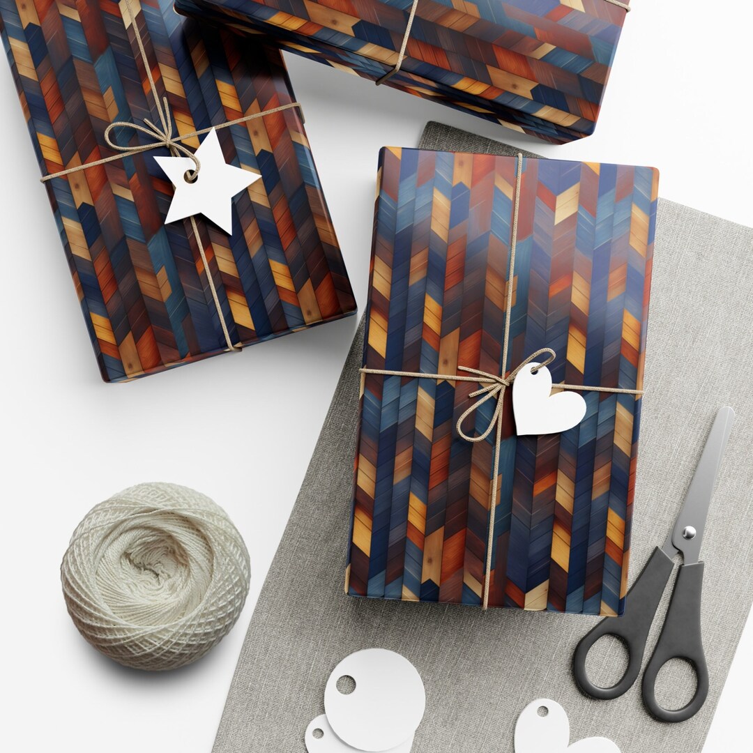 Vibrant Luxury Timber Wood Wrapping Paper - Unique & Cool Gift Wrap ...
