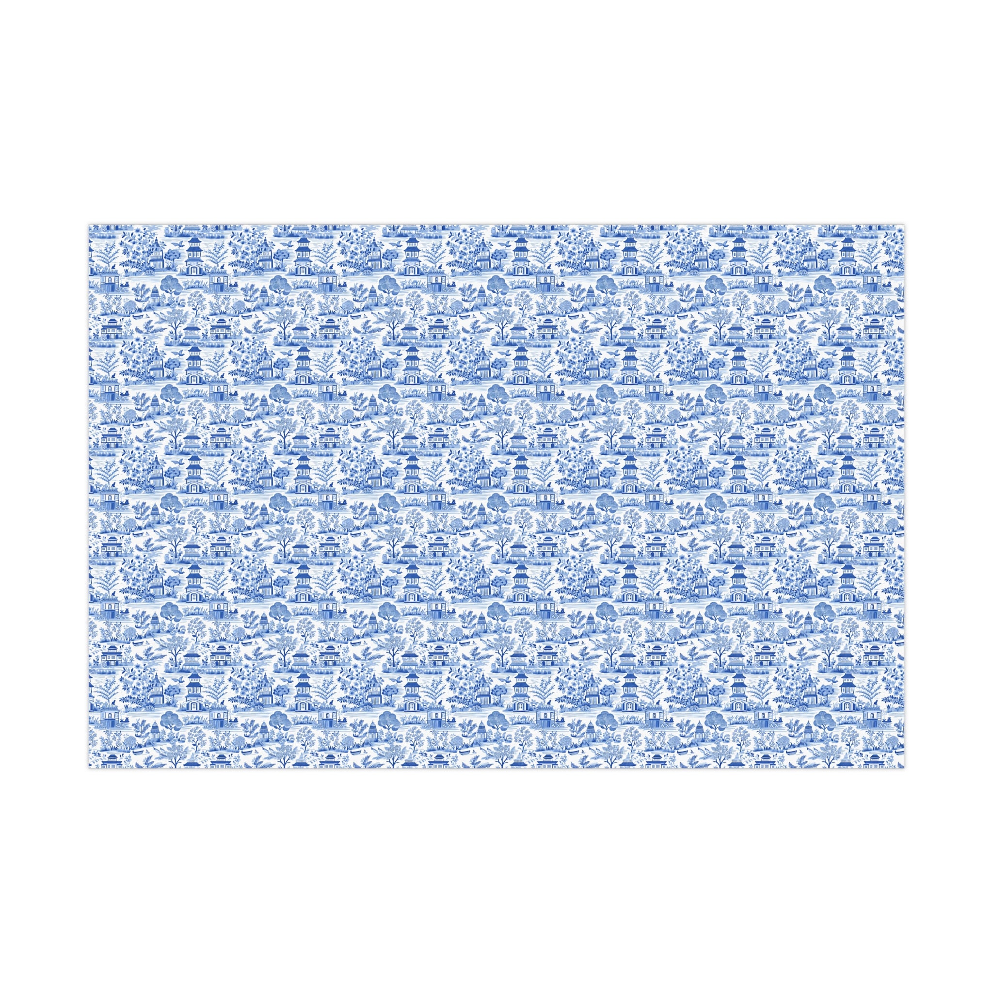 Bunsen, Blue White Chinoiserie Holiday Gift Wrapping Paper Roll - Pearl &  Maude Home
