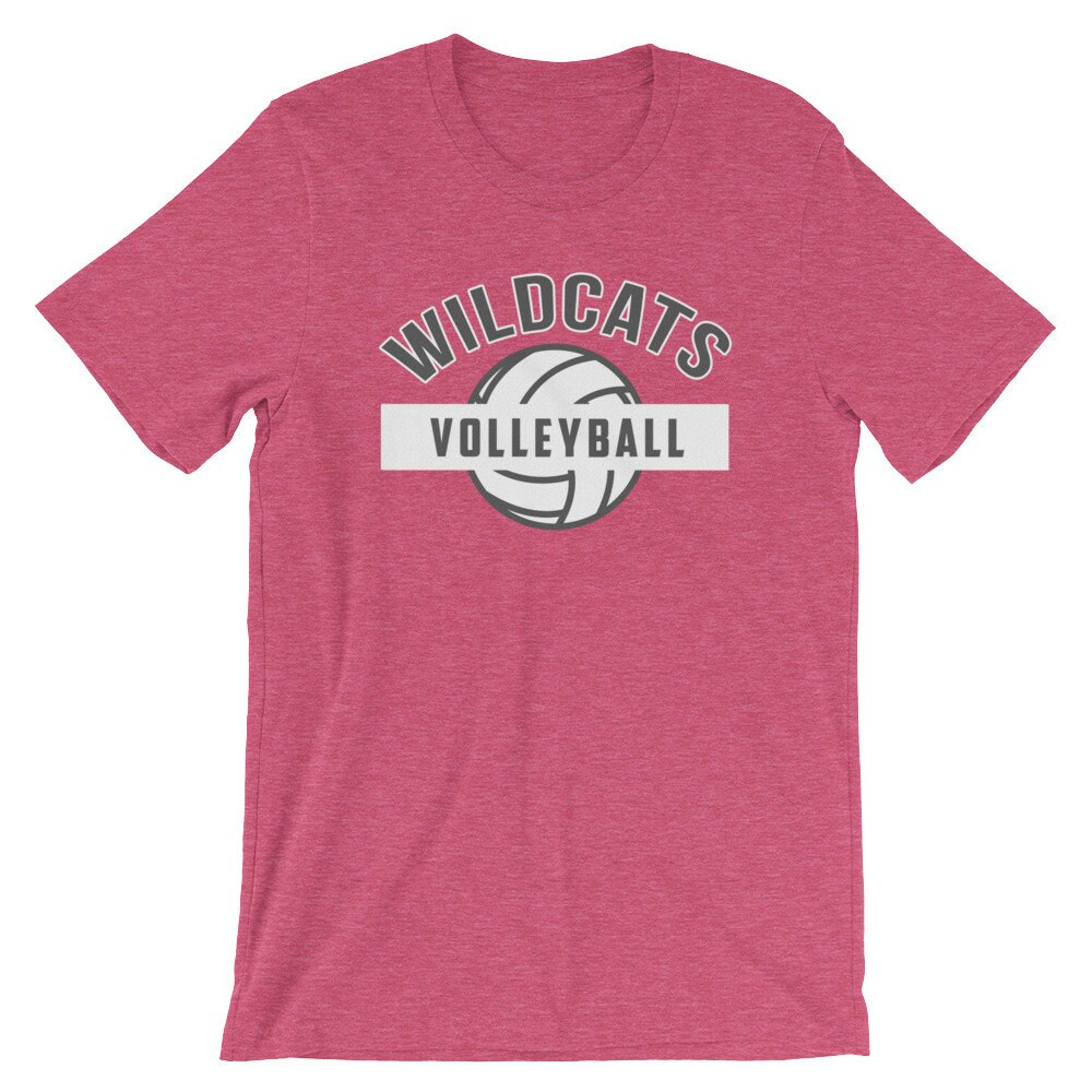 Wildcat Volleyball Spirit Wear Tee, School Spiritwear, Wildcat Fan Gear