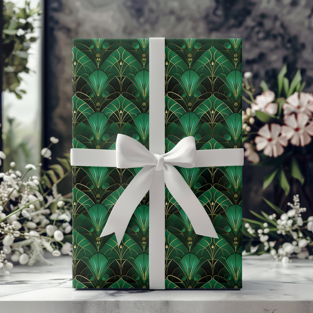 Elevate Your Gift Giving With Deco Green Wrapping Paper Eco Friendly ...