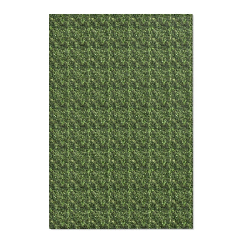 Rug Green Moss Design Cottagecore Bedroom Decor Nature Area Rug Plant ...