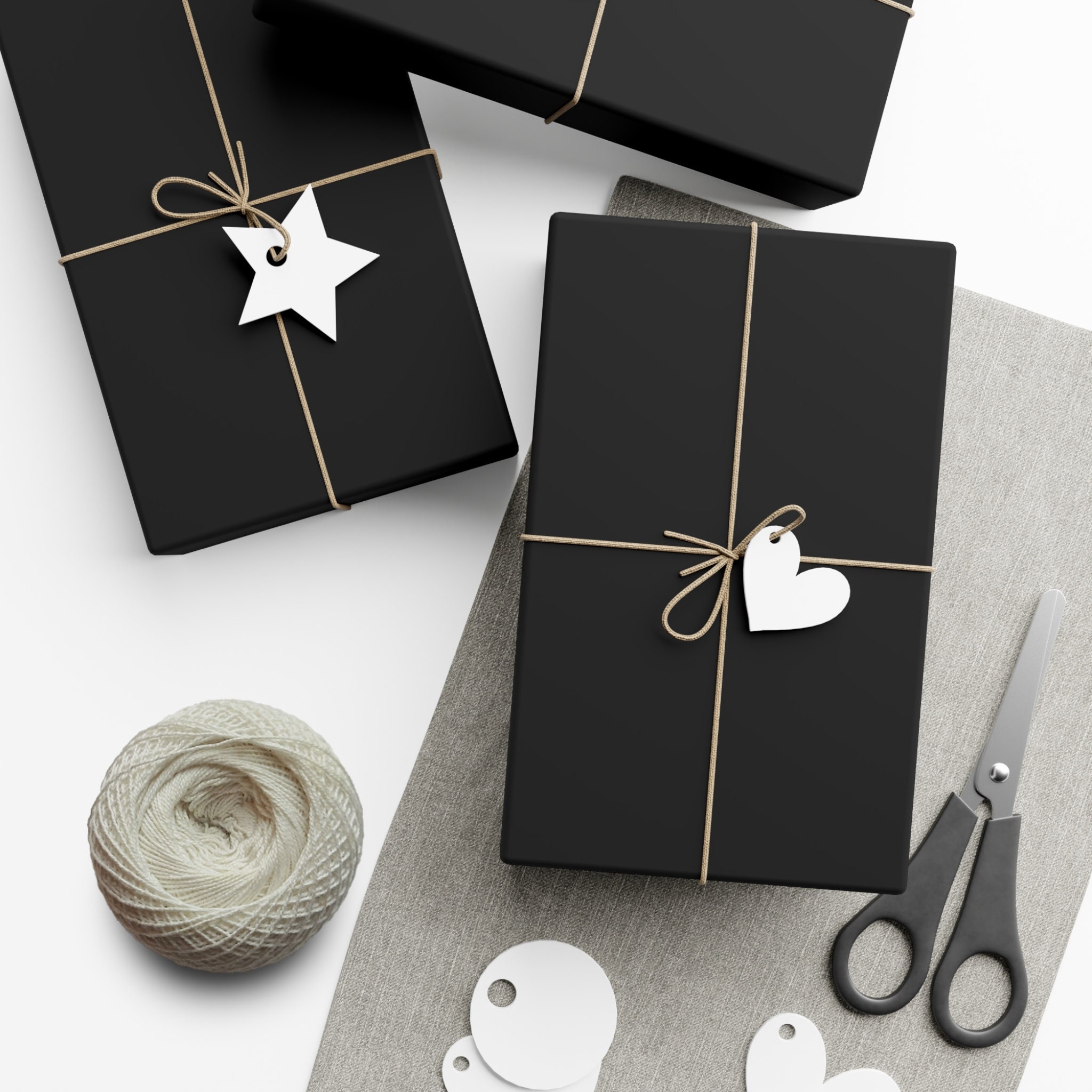 Minimalistic Gothic Wrapping Paper Solid Black Design for Him or Her Bachelor Party Gift Wrap Solid Black Wrapping Paper Etsy UK