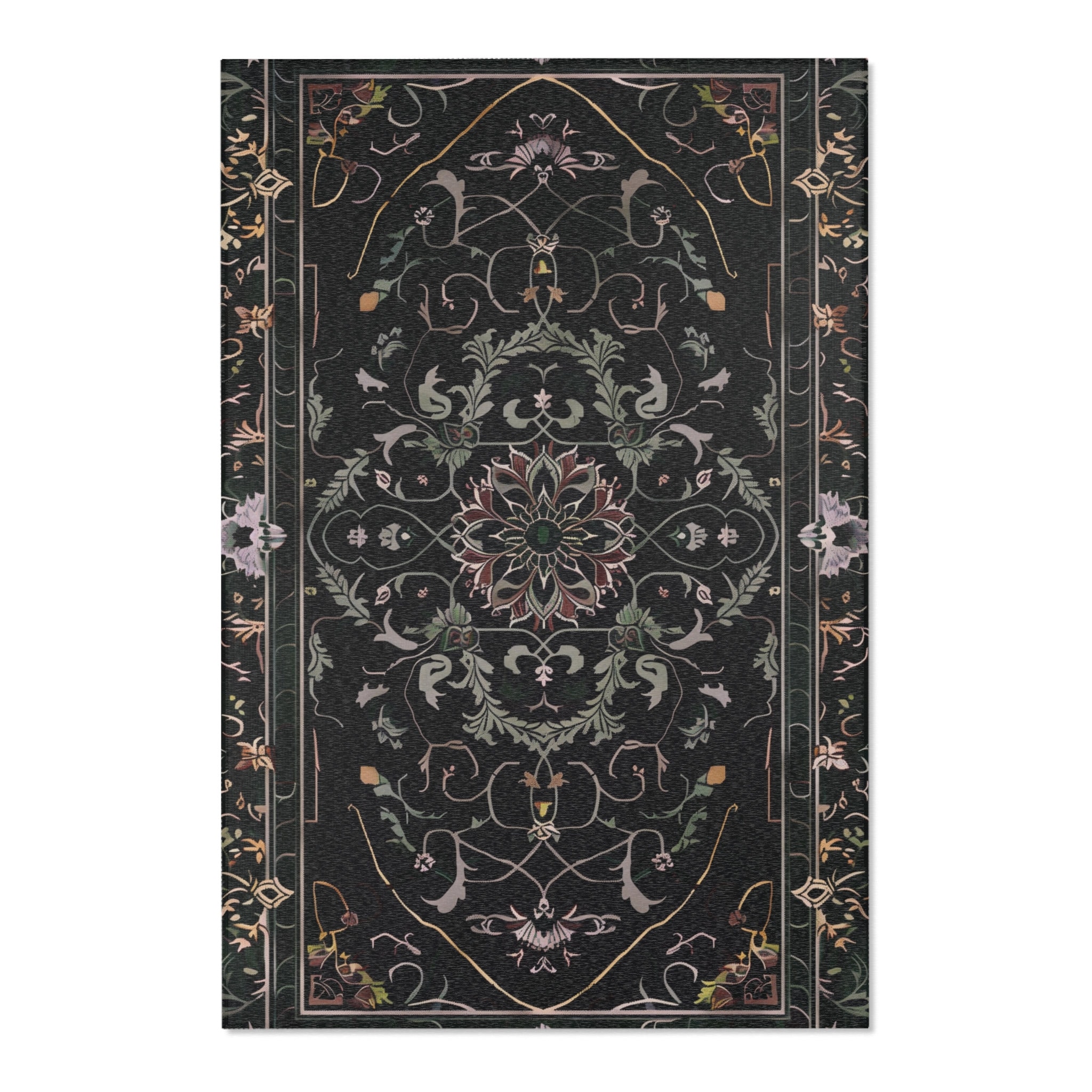 Rug Dark Academia Home Decor Gothic Witchy Area Rug Witchy Black Gothic ...