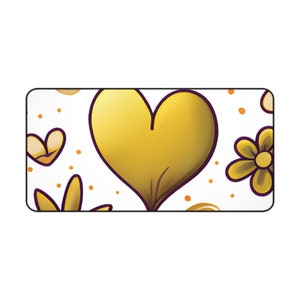 Desk Mat Cute XL Mousepad Cartoon Design Kawaii Gamer Mouse Pad for Her Desk Mat Adorable Office Decor