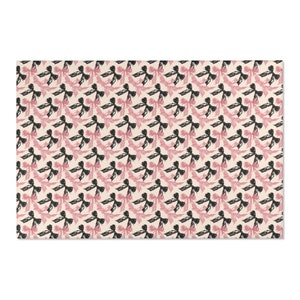 Vloerkleed Coquette Roze Strik Vloerkleed Chique vloerkleed met statement-stijl