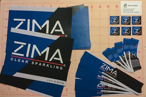 DIY Printable Zima 6-pack - 90s Party-costume-prop (digital