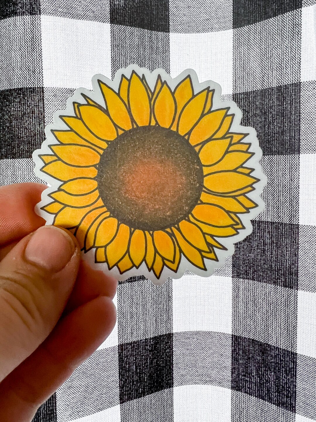 Sunflower Vinyl Printed Sticker Water Bottle Waterproof Laptop ...