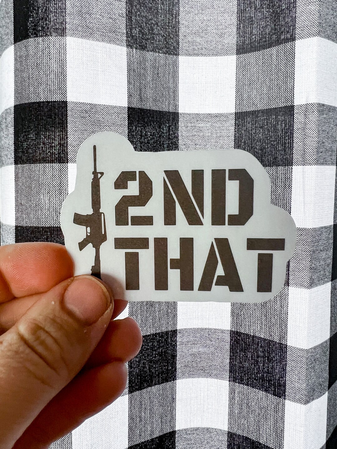 2nd That Second Amendment Vinyl Printed Sticker Waterproof Weatherproof ...