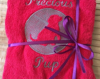 Personalised Dog towel