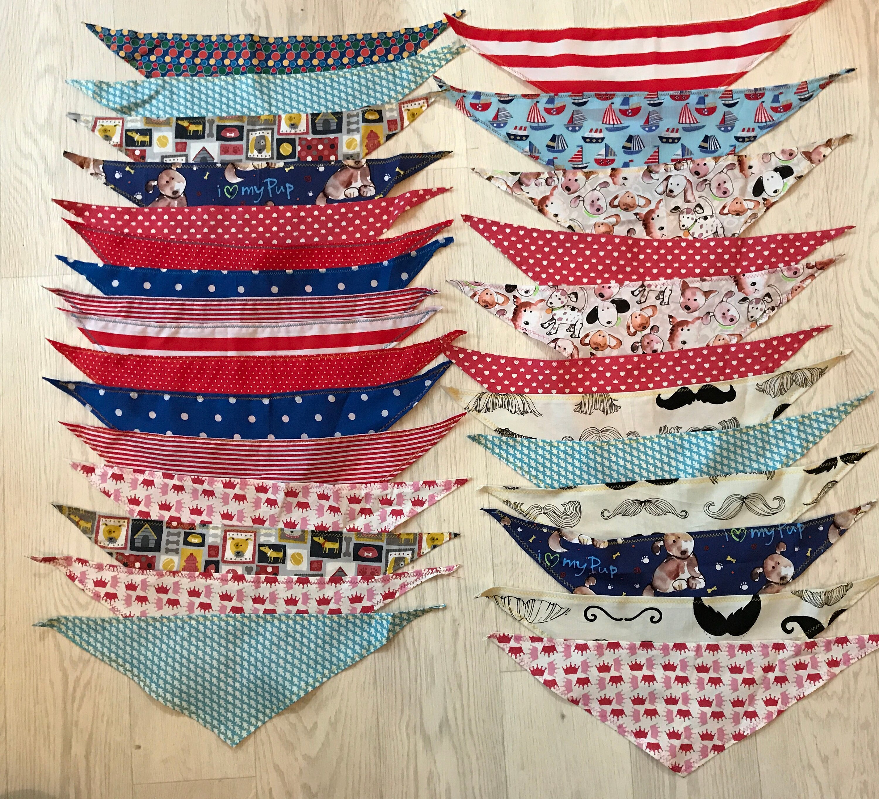 Bulk Lot of 100 Dog Bandanas Etsy