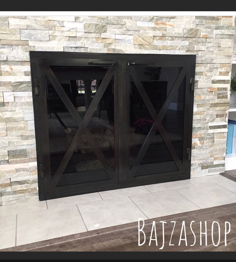 Hand Made Iron Fireplace Doors Custom To Fit Your Design For Ryan Morici Double Door - Custom Made Fireplace Doors Canada Hand Made Iron Fireplace Doors Custom To Fit Your Design For Ryan Morici Double Door - Custom Made Fireplace Doors Canada