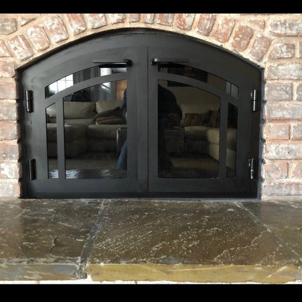 Custom Arched Fire Screen Etsy