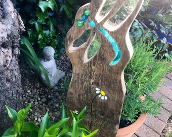 butterfly garden sculpture etsy