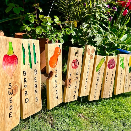 Allotment seed marker, growing plants, birthday present, gift, retirement gift