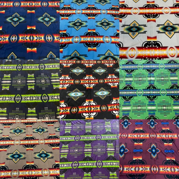 Southwestern Native American Design Fleece Blanket Etsy