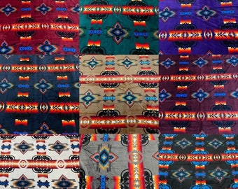 KING SIZE Native American Design Superzachte omkeerbare zijden touch-deken