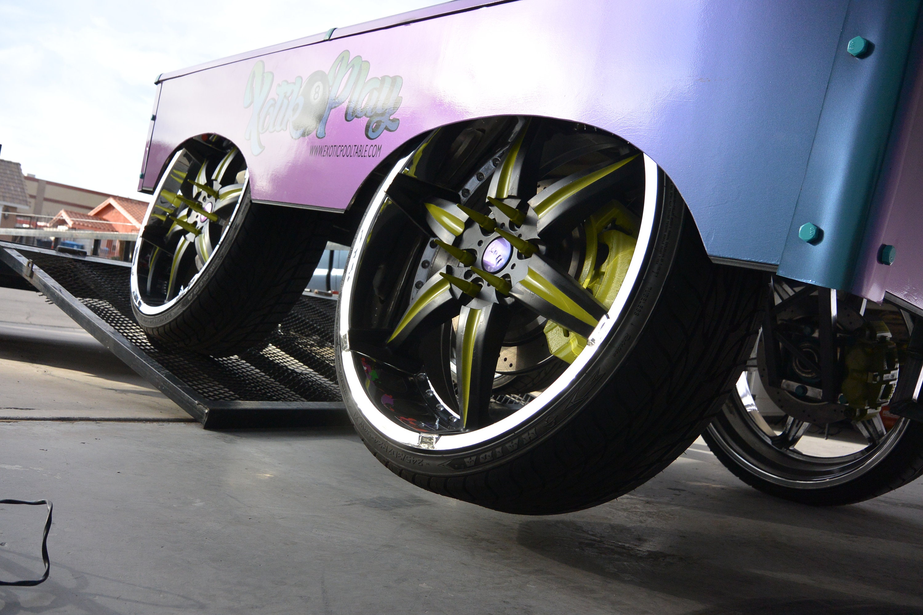 Bespoke Custom Wrap 7 8 9 Slate Pool Table Wheels Car Donk Etsy