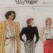 Very Easy Vogue sewing pattern 9755 - Misses' skirt with draped front feature