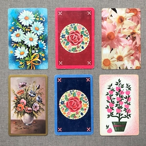 botanical giftFloral botanical themed swapcards, set of 6 cards