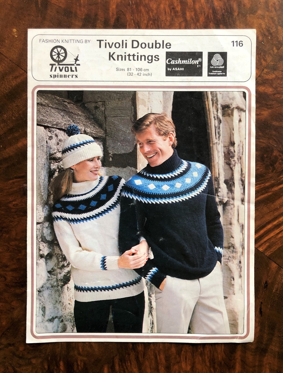 Tivoli Spinners Knitting Pattern Leaflet 116, His 'n' Her Fair Isle