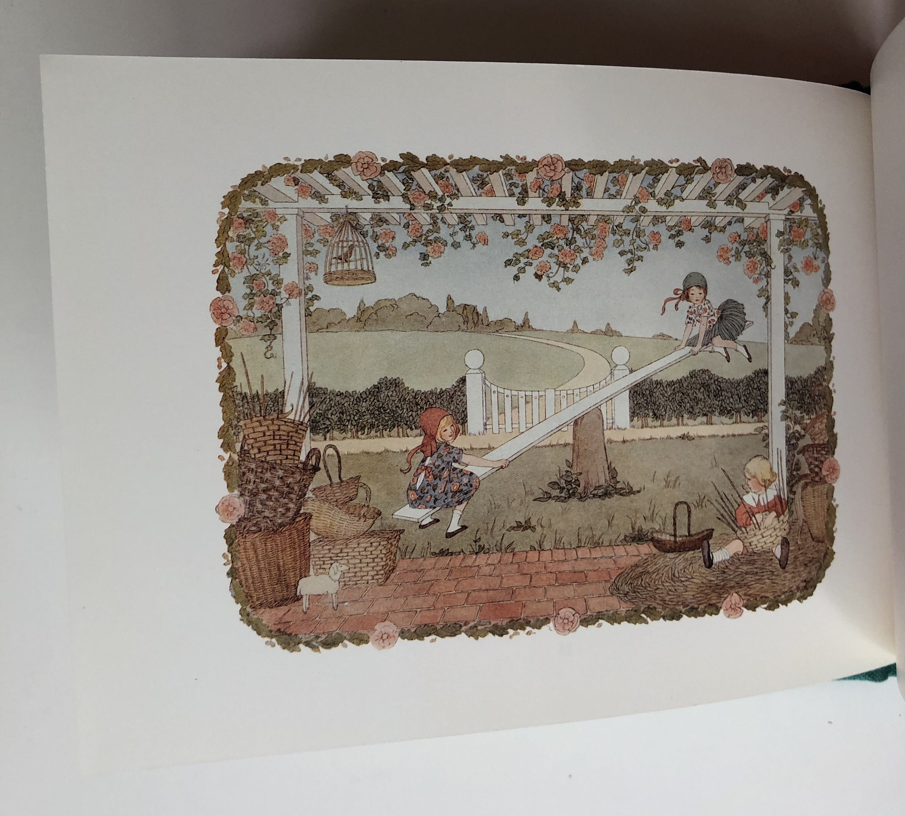 Little Green Rhyme Book, Vintage Children