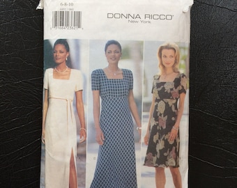 Butterick sewing pattern 4491 Misses'dress Size 6, 8, 10