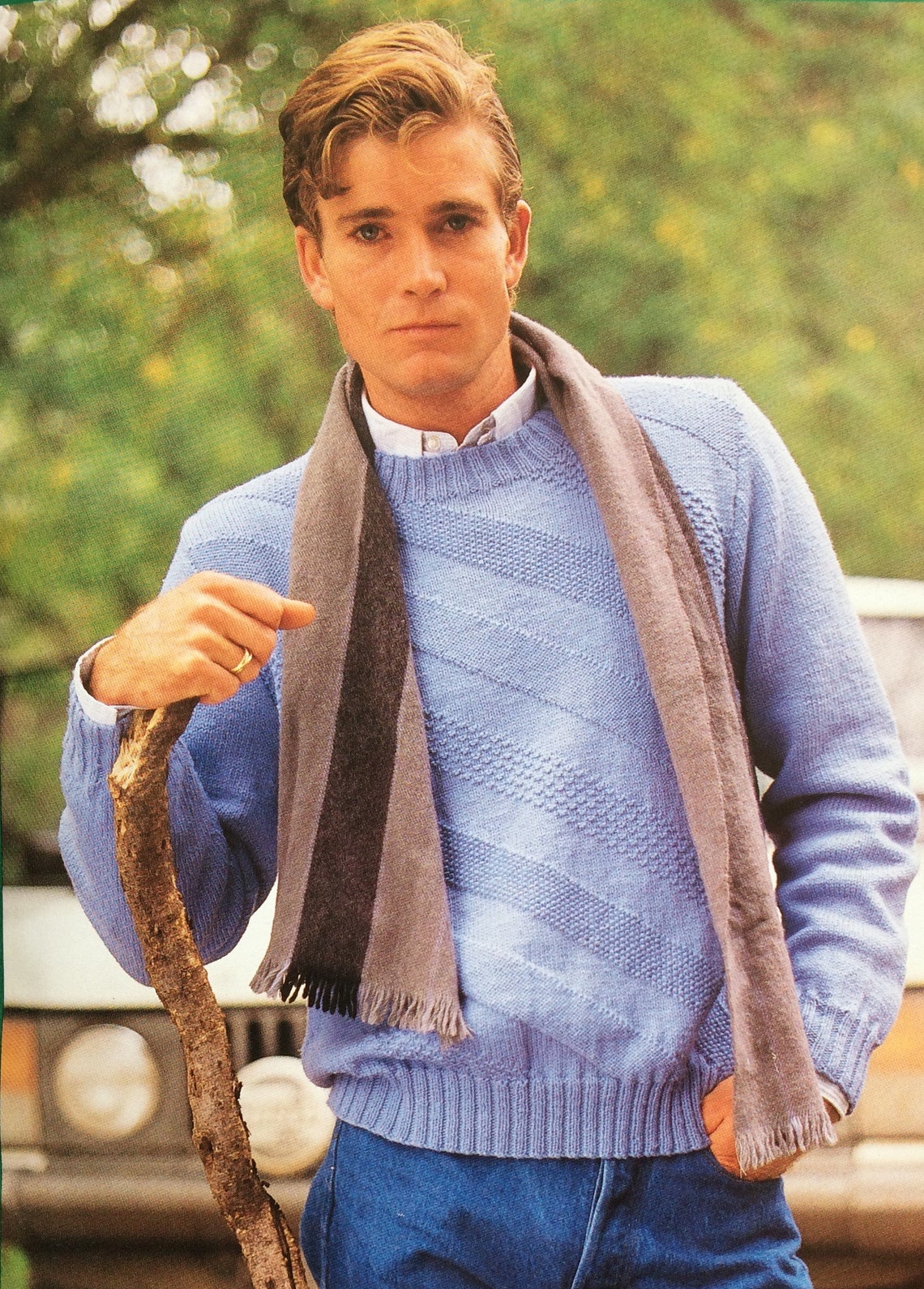 Patons knitting book 753 men's knitting patterns jumpers Etsy