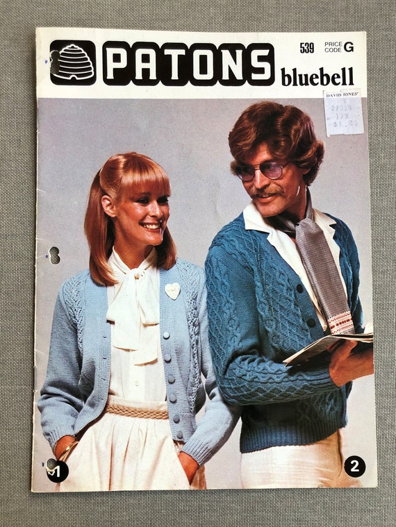 Vintage Patons Bluebell Knitting Pattern Booklet 539 Family Etsy