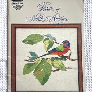 Birds of North America, Vintage cross stitch booklet,  Gloria and Pat Designs Book 48