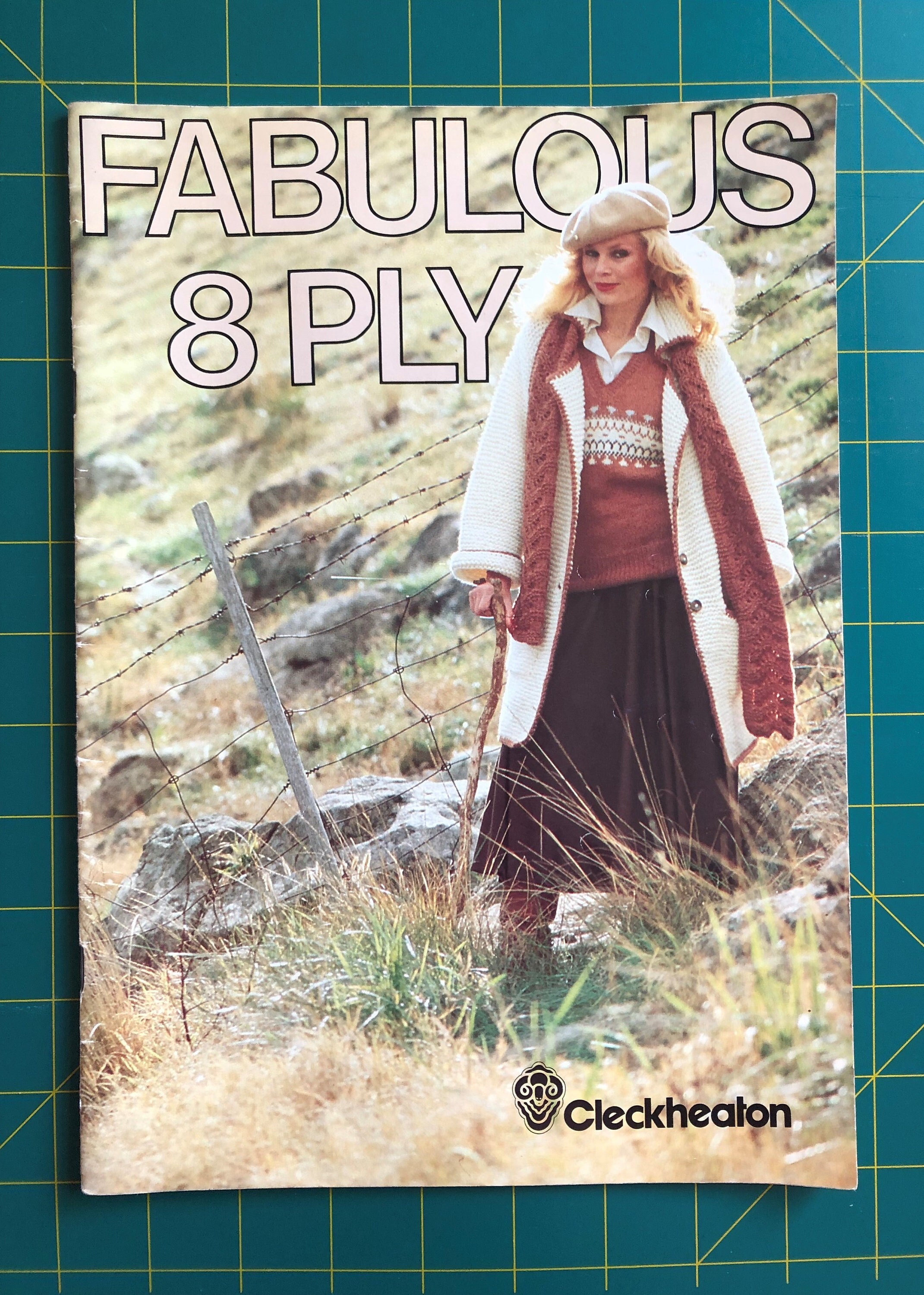 Vintage Cleckheaton Fabulous 8 Ply Knitting Patterns Book Etsy Australia