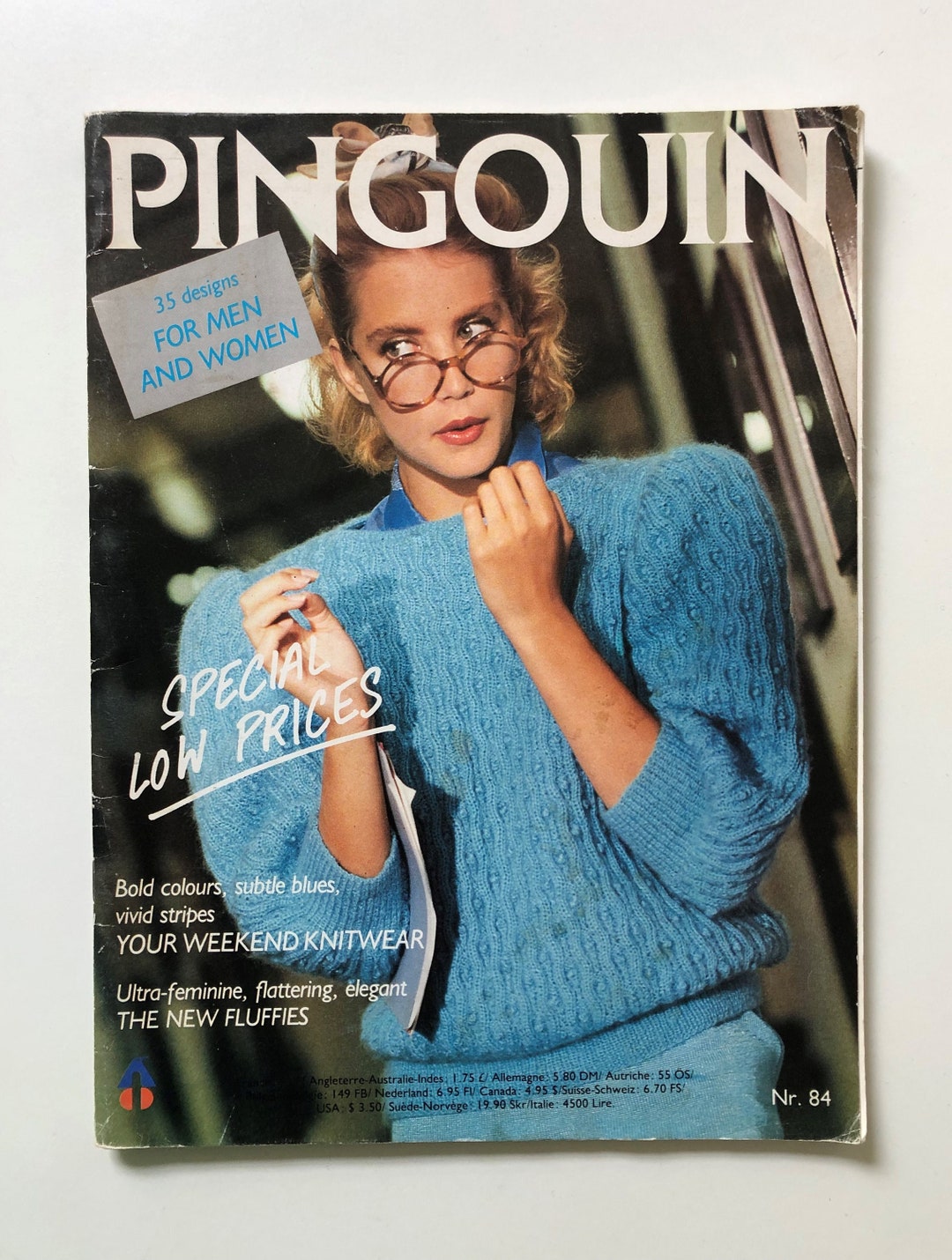 Pingouin Knitting Patterns for Men and Women Book No 84 Etsy
