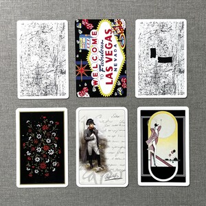 Black and white themed swap cards, assortment of 6