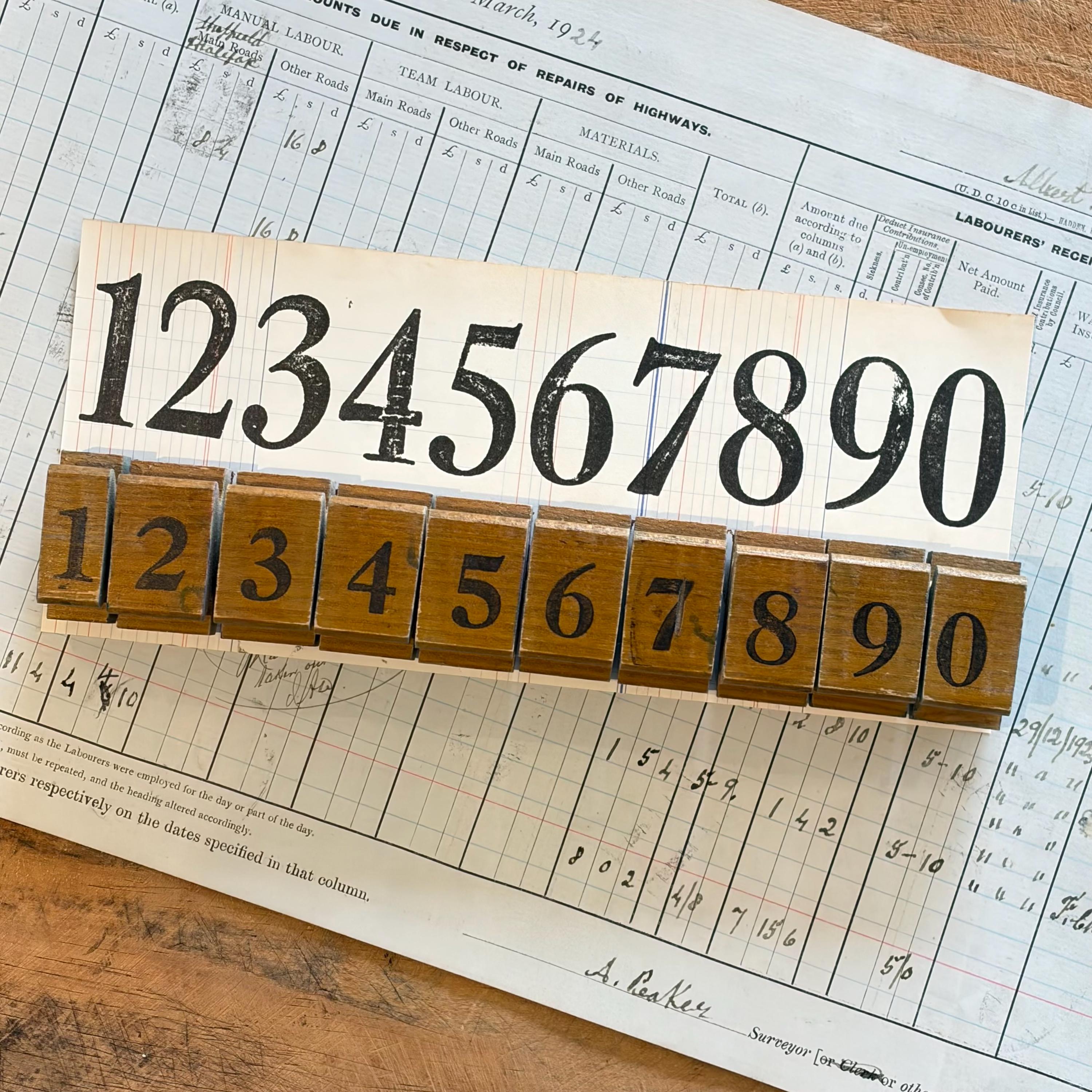 Vintage Number Pricing Stamps - Etsy
