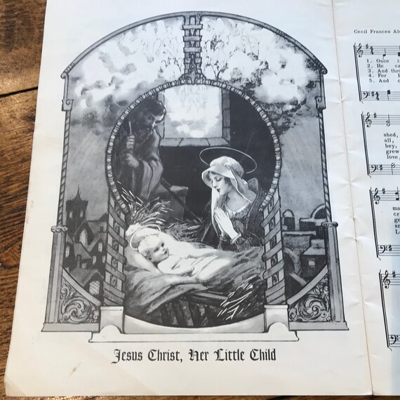 Karl Schulte Christmas Carols Vintage Book Of Xmas Songs Published By Whitman With Beautiful Illustrations - 