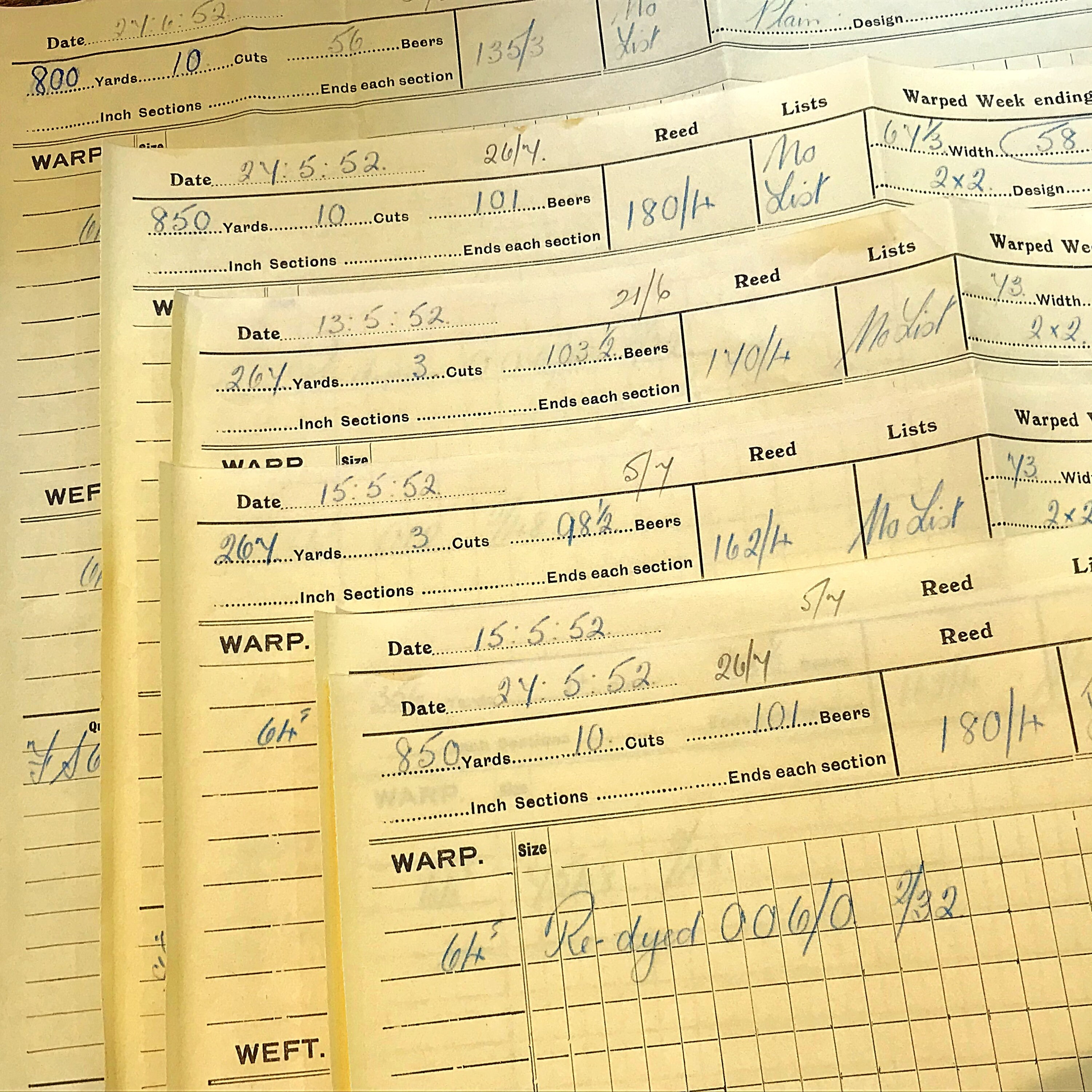 Vintage Yellow Ledger Paper Textile Mill Order Book Carbon Etsy UK