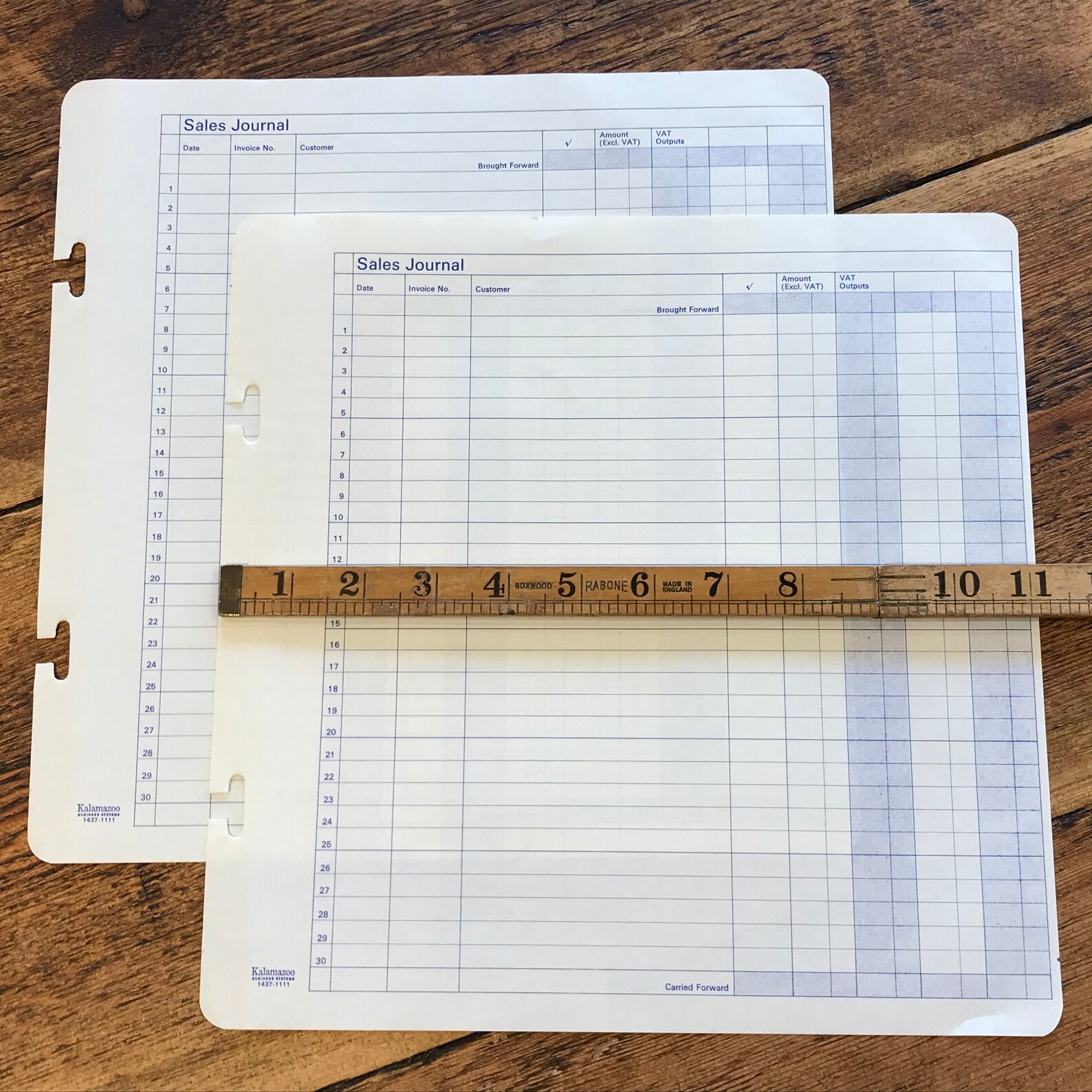 Vintage Ledger Paper Pack of Ten Sheets From Kalamazoo Etsy UK