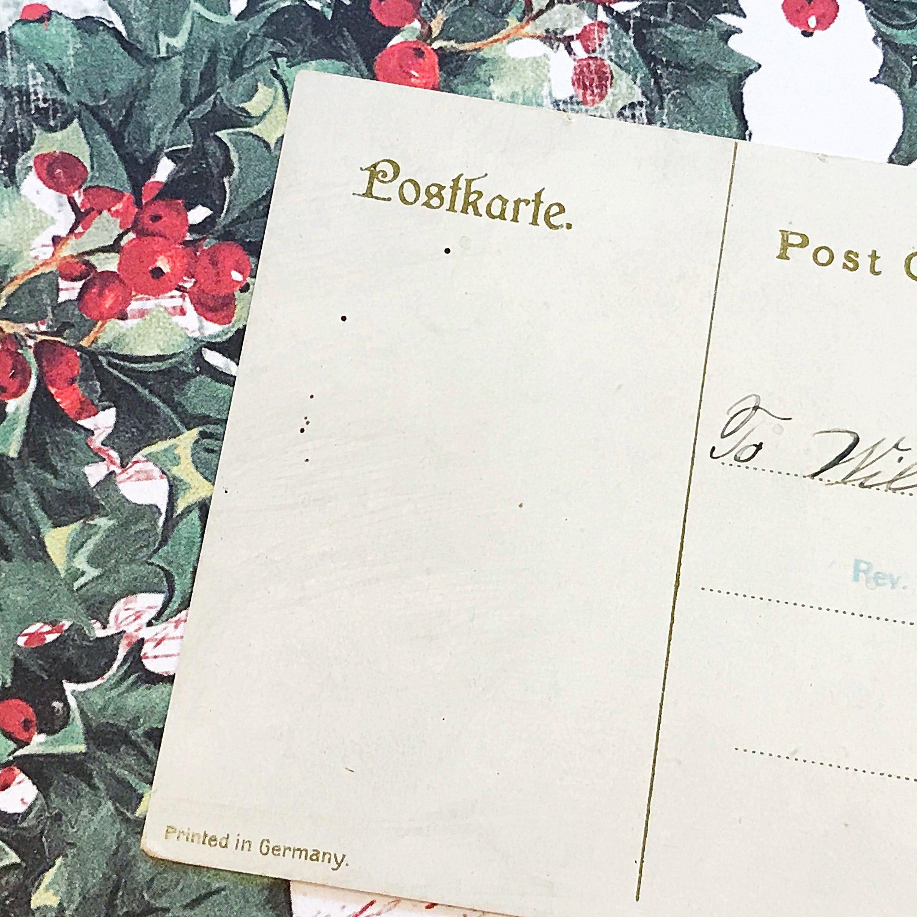 Bijbel citaat Kerst ansichtkaart vintage Merry Christmas