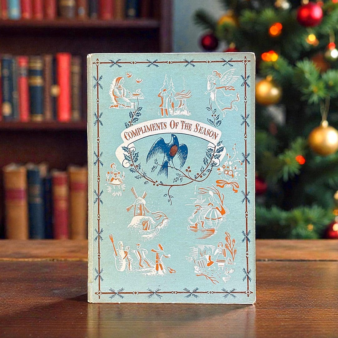 Compliments of the Season Vintage King Penguin Book With 16 Colour ...