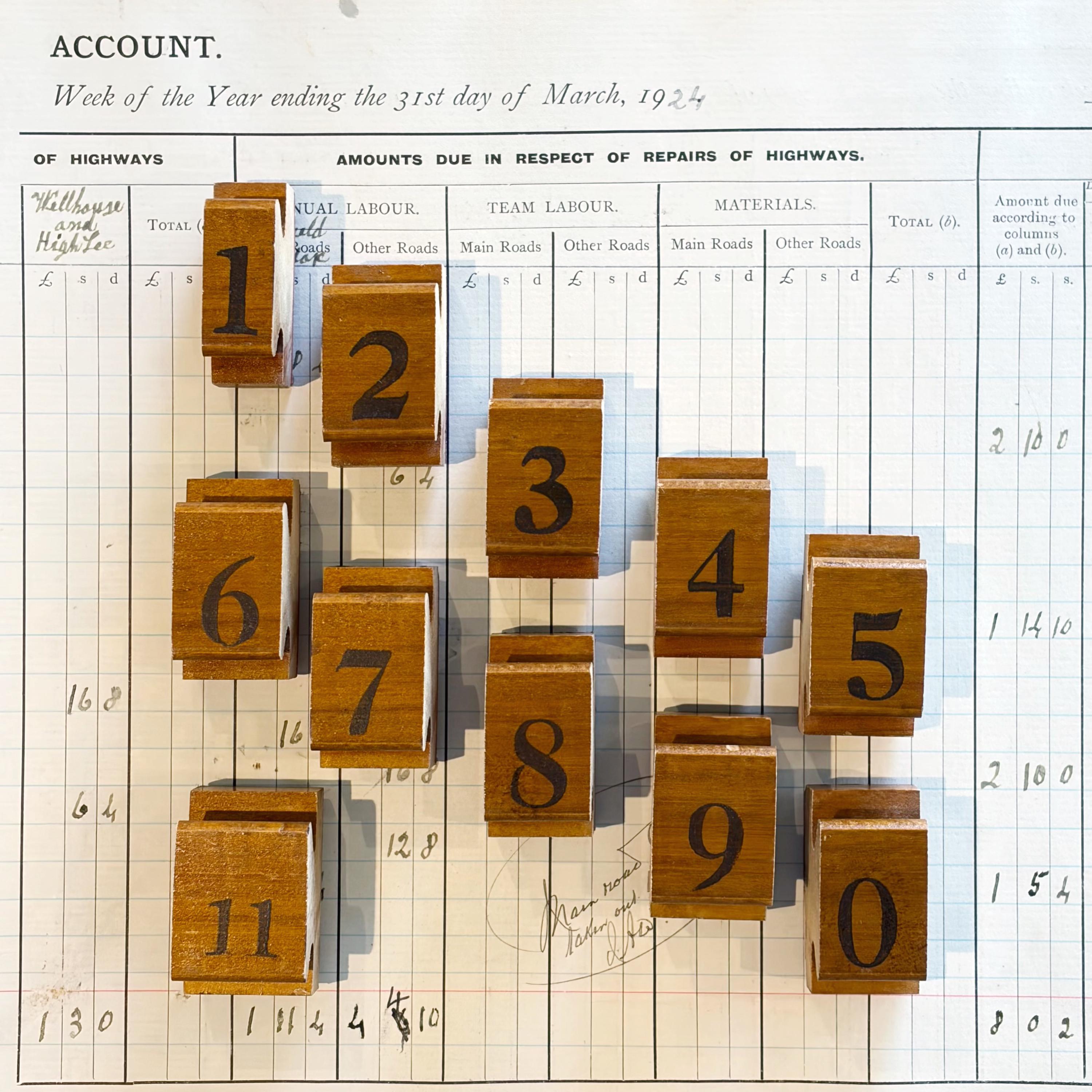 Vintage Number Pricing Stamps - Etsy