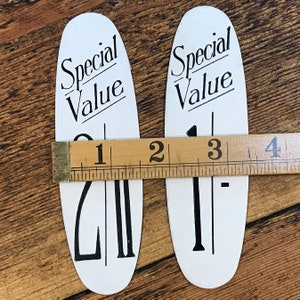 Vintage Special Value Shop Price Labels, pre decimal pounds shillings pence pricing tags, use as flatlay display props and in junk journals image 8