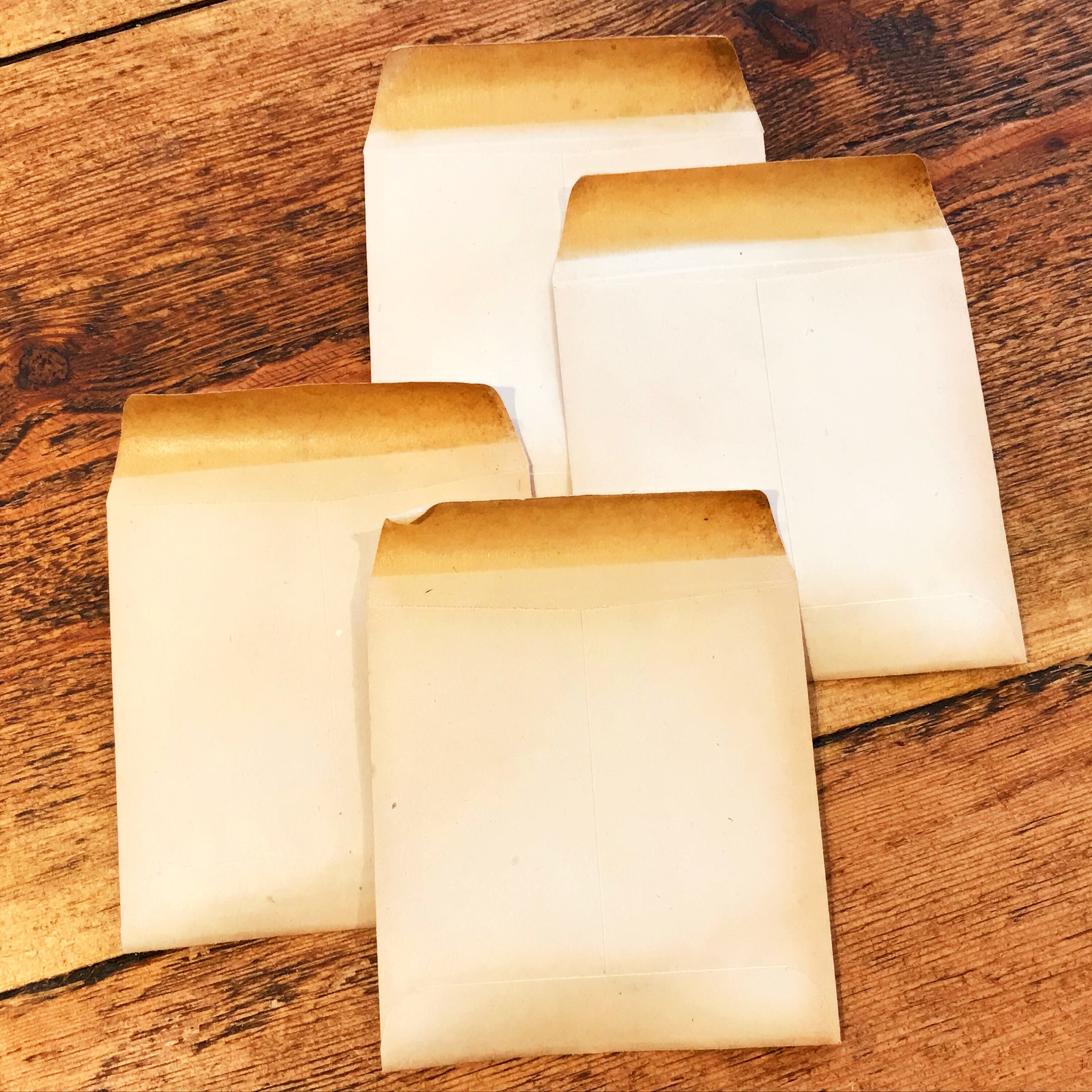 ジャンクジャーナル用のヴィンテージ給与封筒、未使用の小数点