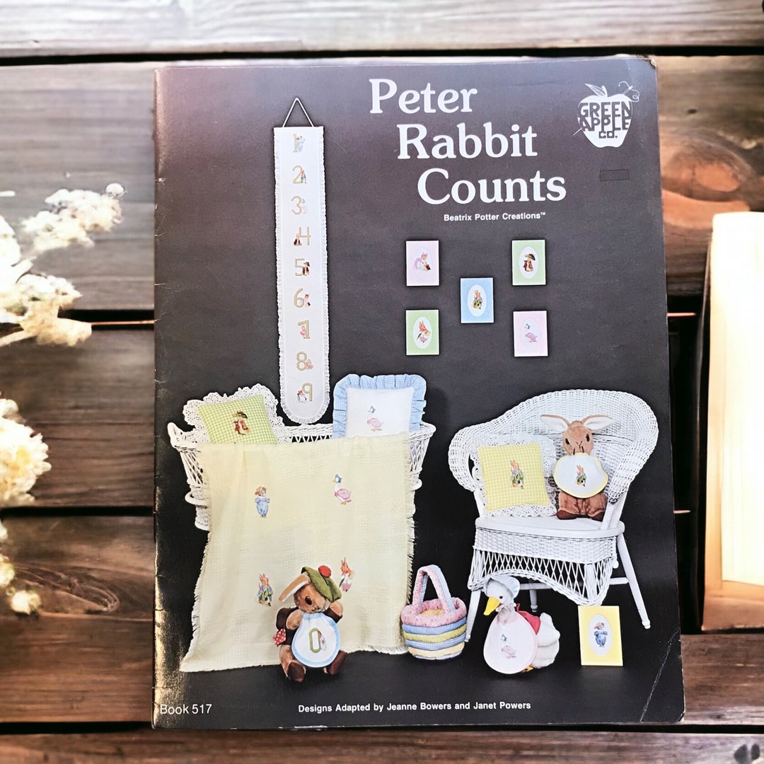 Vintage Peter Rabbit Counts Counted Cross Stitch Chart From Green Apple ...